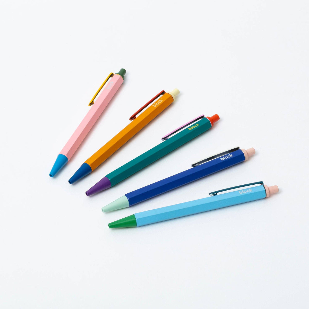 Gauguin Fatata te Miti teal and coral refillable metal ballpoint pen