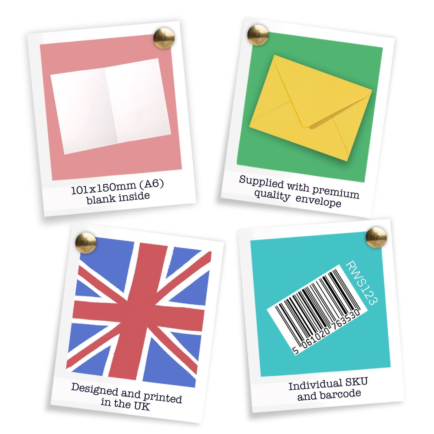 Close up of the premium textured sustainably sourced card stock