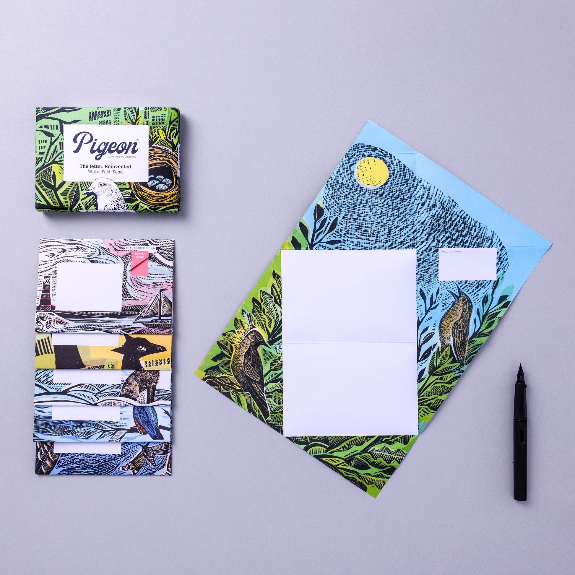Angela Harding Wildlife Illustration Folding Letter