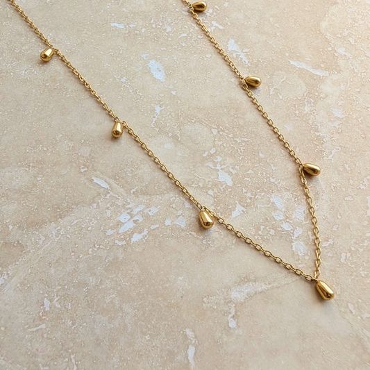 Everyday Gold Mini Droplet Necklace