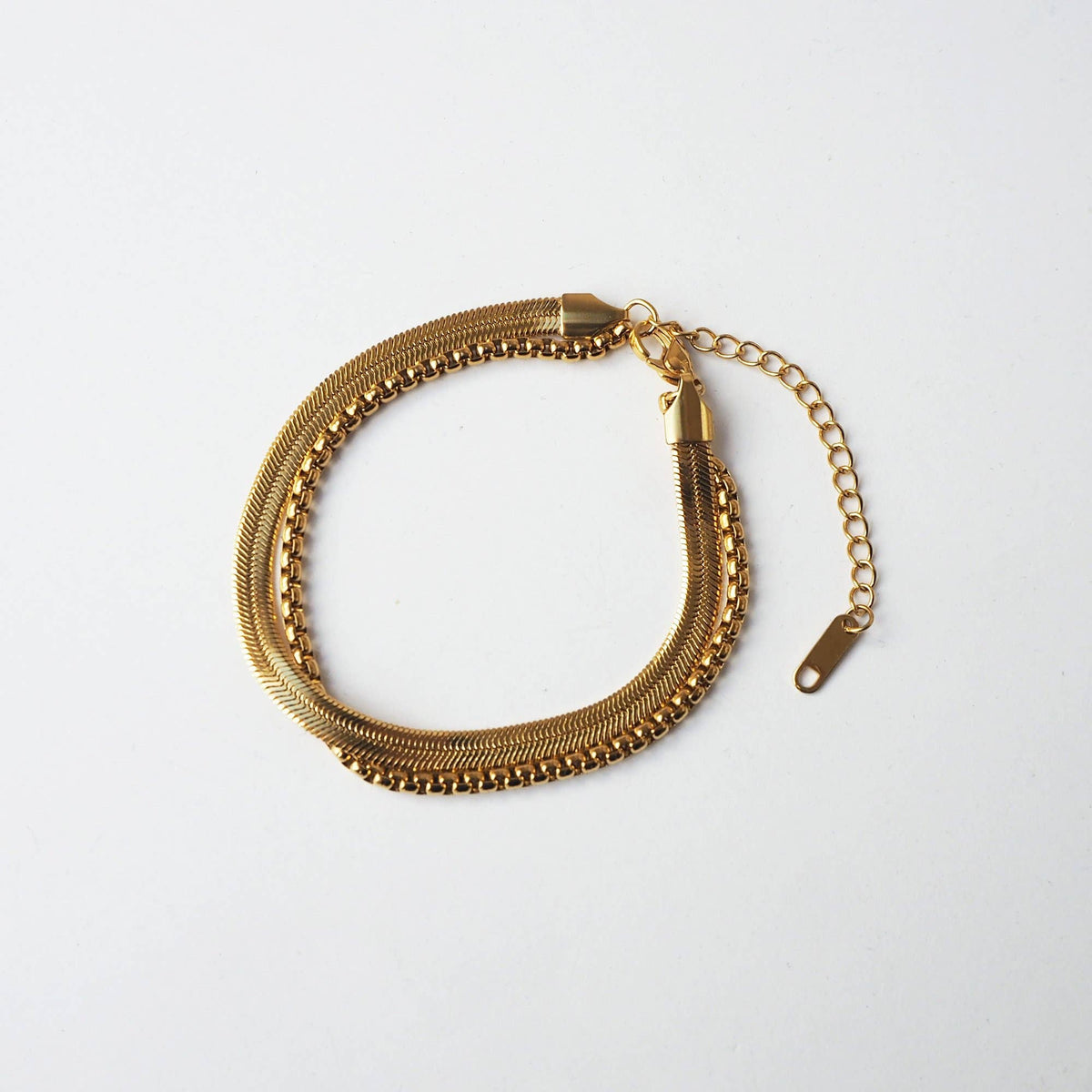 Eco friendly packaged gold layered bracelet gift box