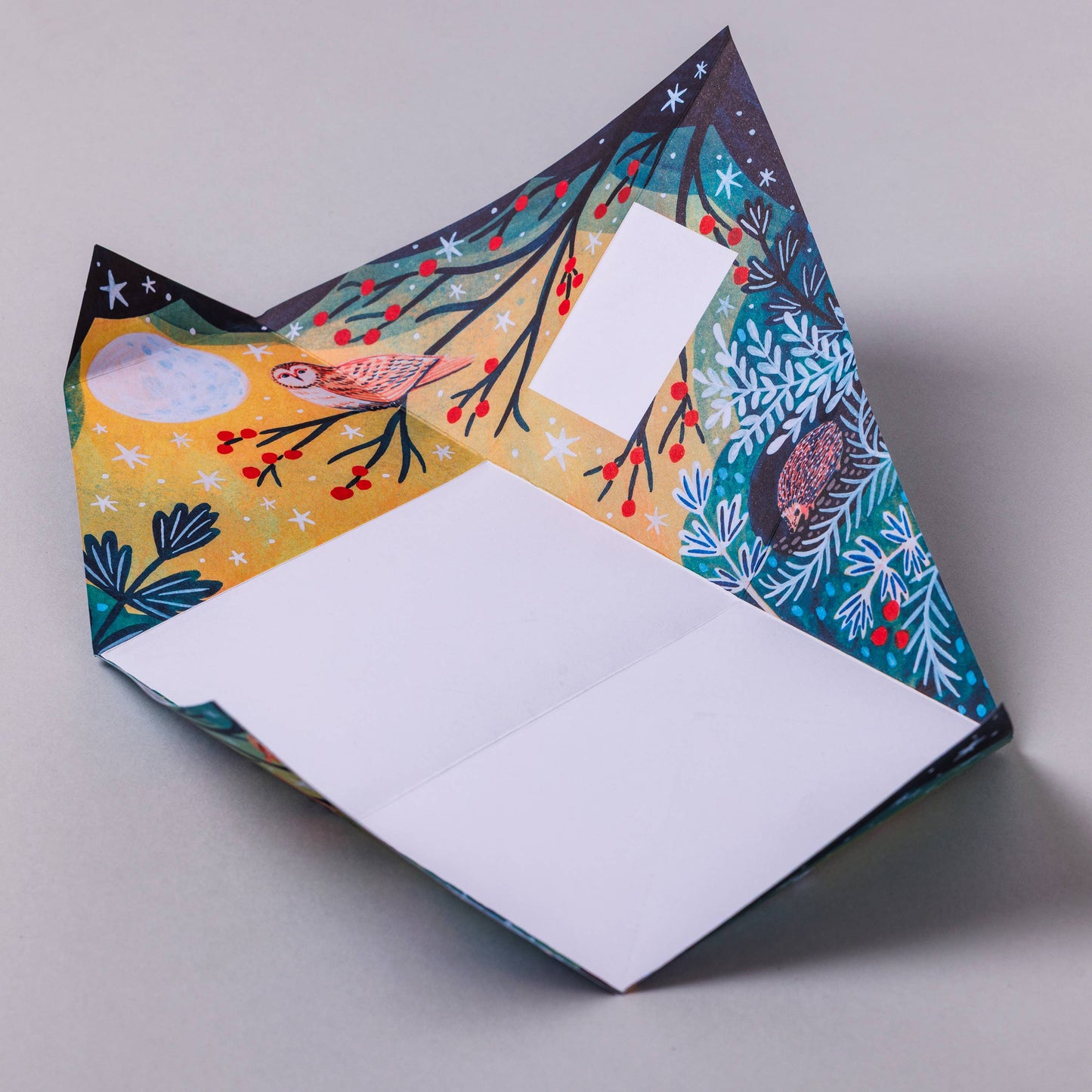 Eco-friendly Christmas stationery set of six folding letters