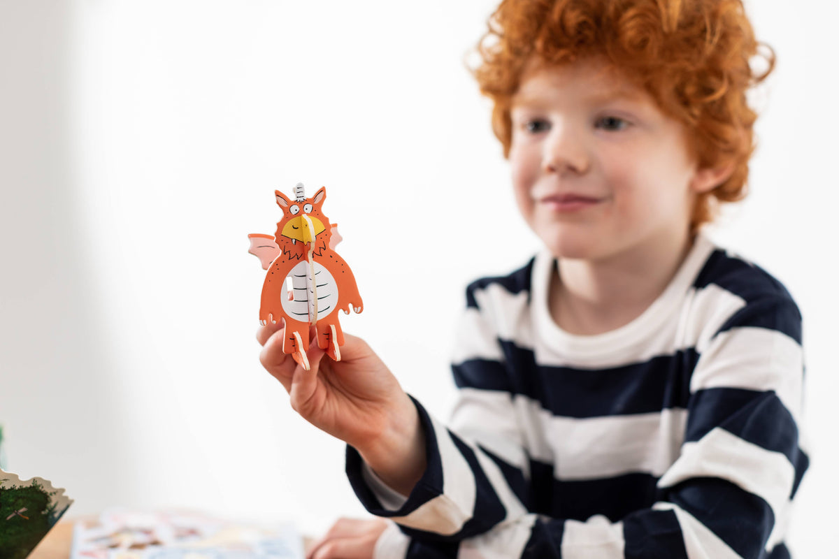 Zog and friends pop-out play scene assembled