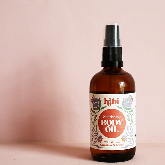 Natural plant-based body oil for sustainable skincare
