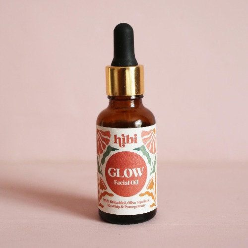 Glow Face Oil bottle with Bakuchiol and plant oils