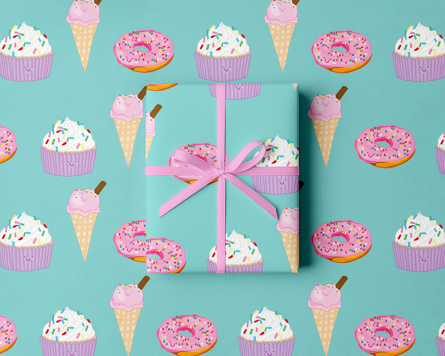 Eco-Friendly Rolled Gift Wrap | Retro  Paper