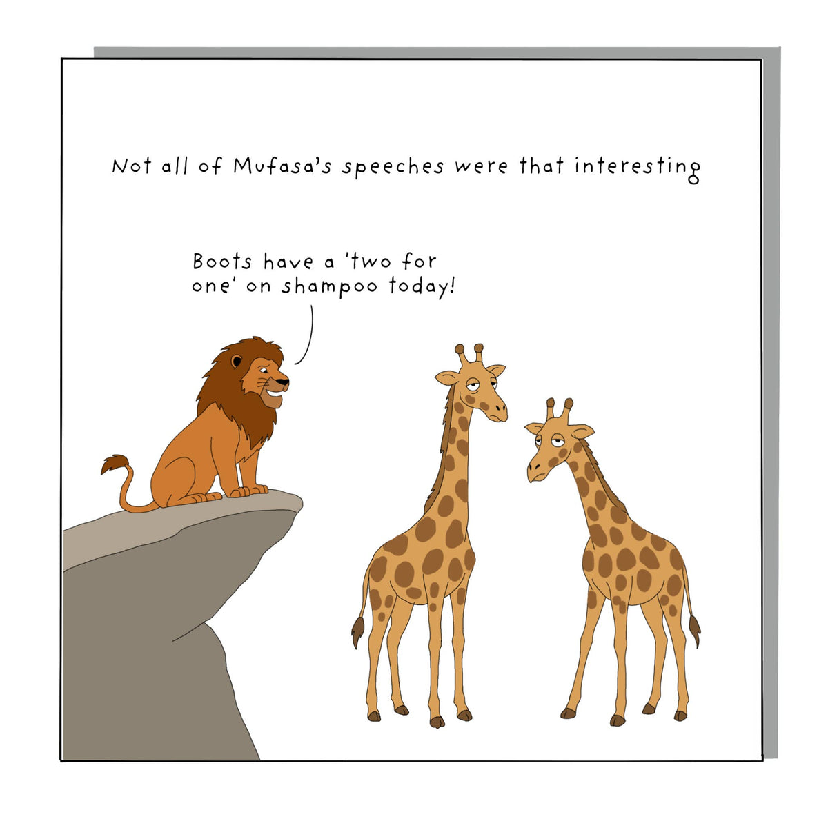 Mufasa Eco-Friendly Greeting Card with Recycled Envelope