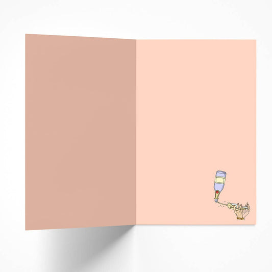 Eco-friendly Pop Pop Fizz greeting card with recycled Kraft envelope