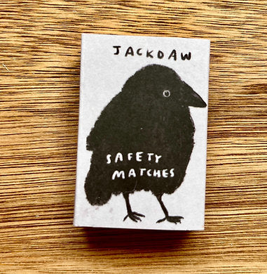 Jackdaw Safety Matches by Laura Skillbeck, eco-friendly, plastic-free, sustainable wood