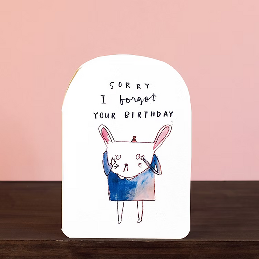 Sorry I Forgot Your Birthday Card | Illustrated Bunny | Laura Skillbeck