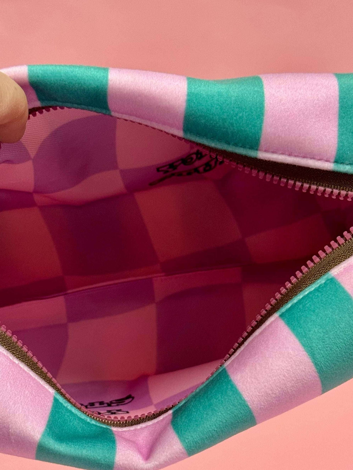 Eco-friendly makeup wash bag handmade in Scotland