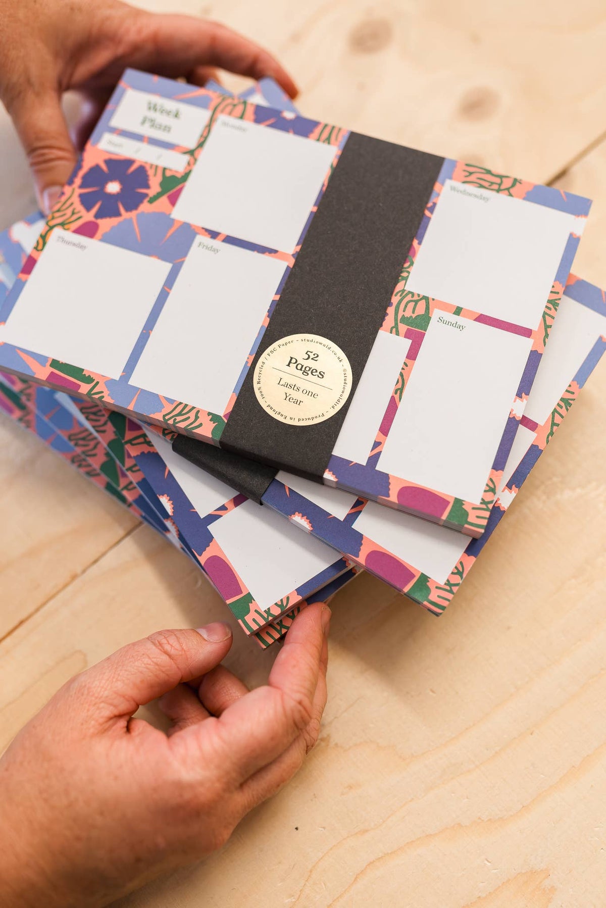 Eco-Friendly A5 Week Planner on Recycled Paper