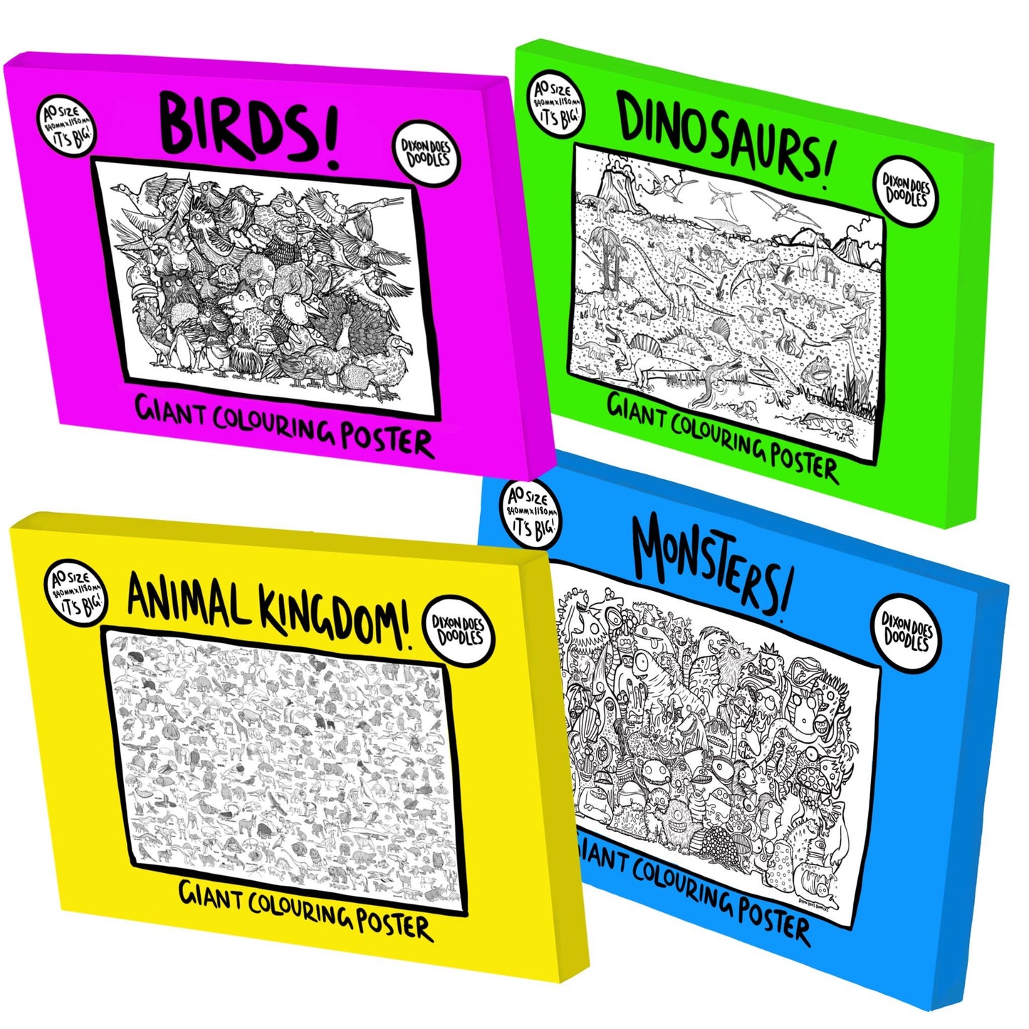 Birds! Giant Colouring Poster