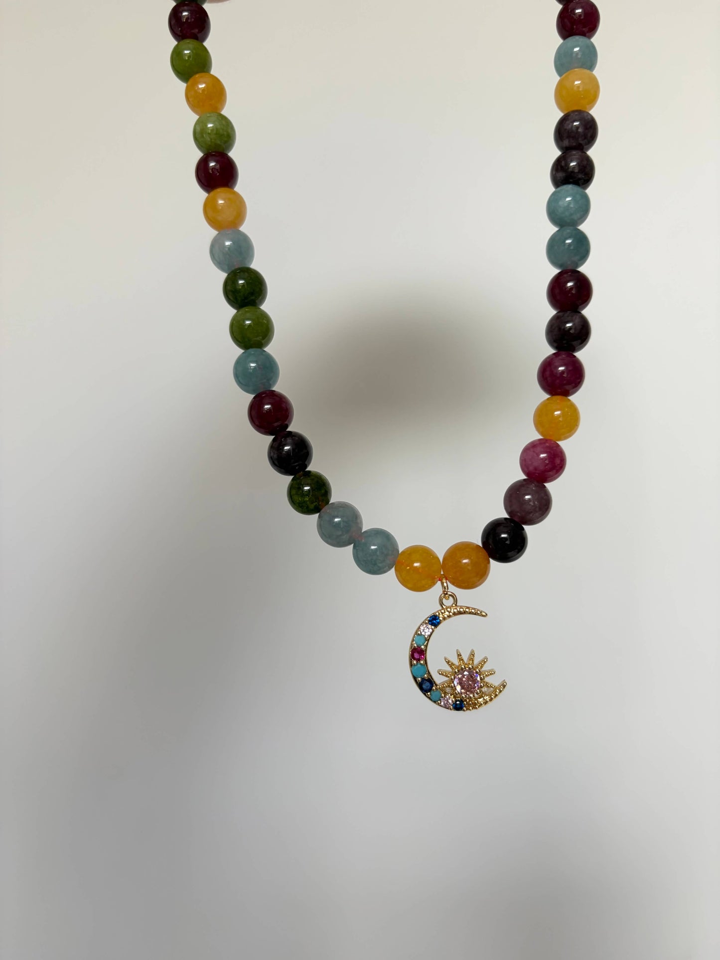 Sustainably sourced gift packaging for tourmaline beaded necklace