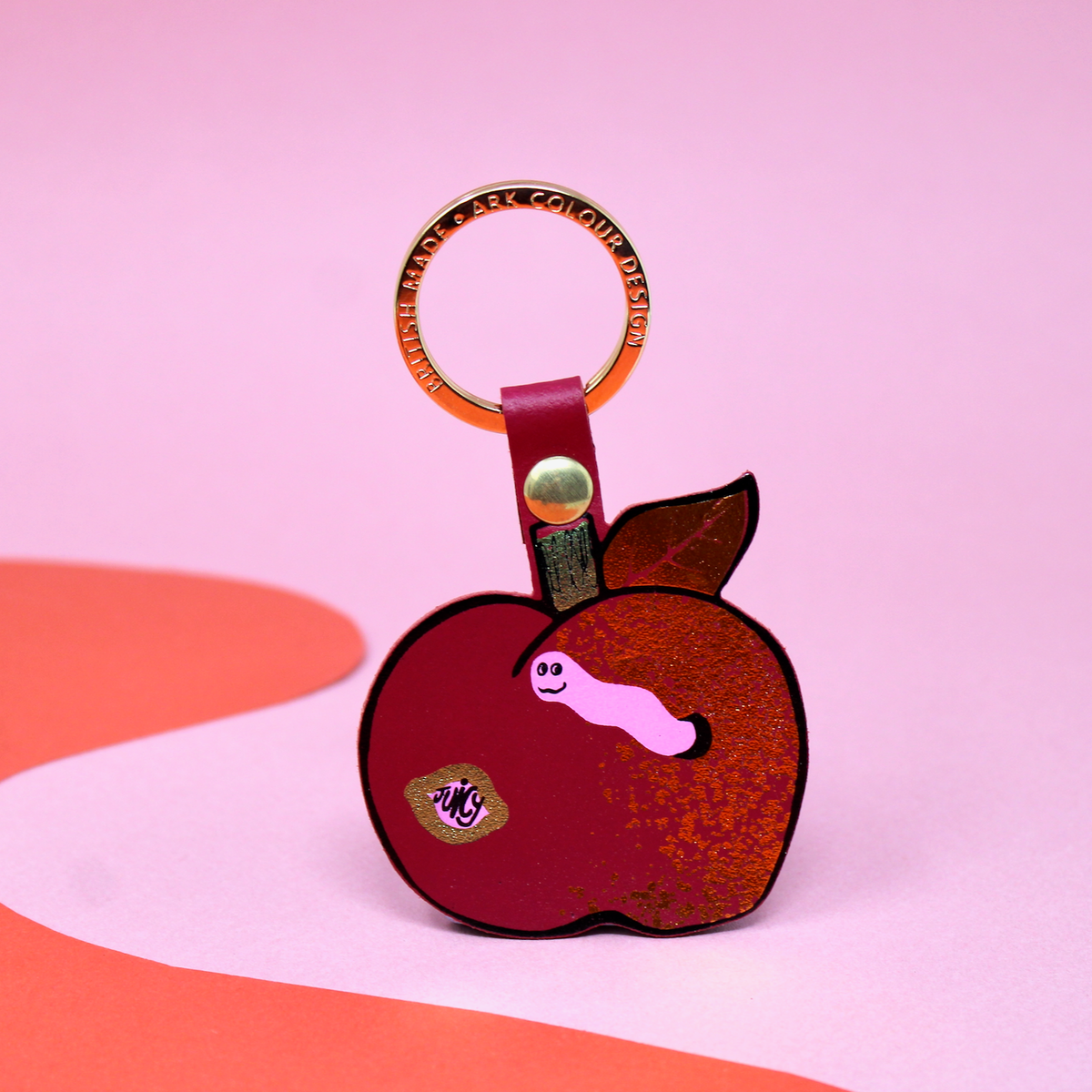 Juicy Apple Keyring front view