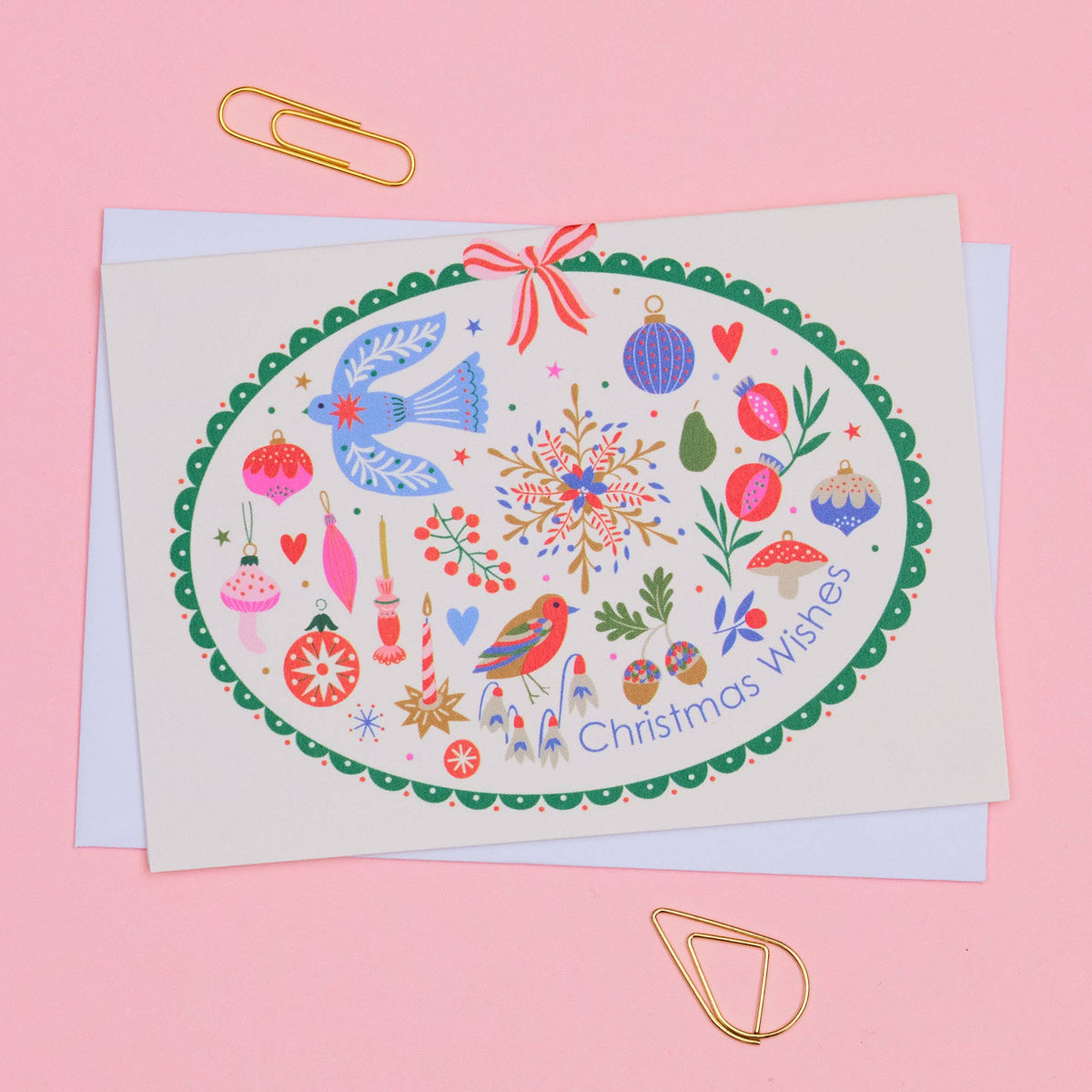 Beautiful Christmas cards featuring winter foliage and stars