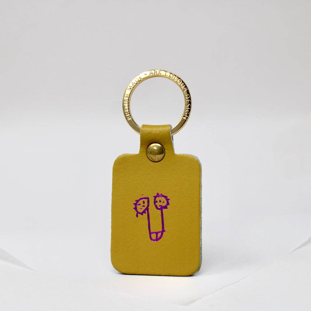 Playful Willy Leather Key Fob | Ark Colour Design