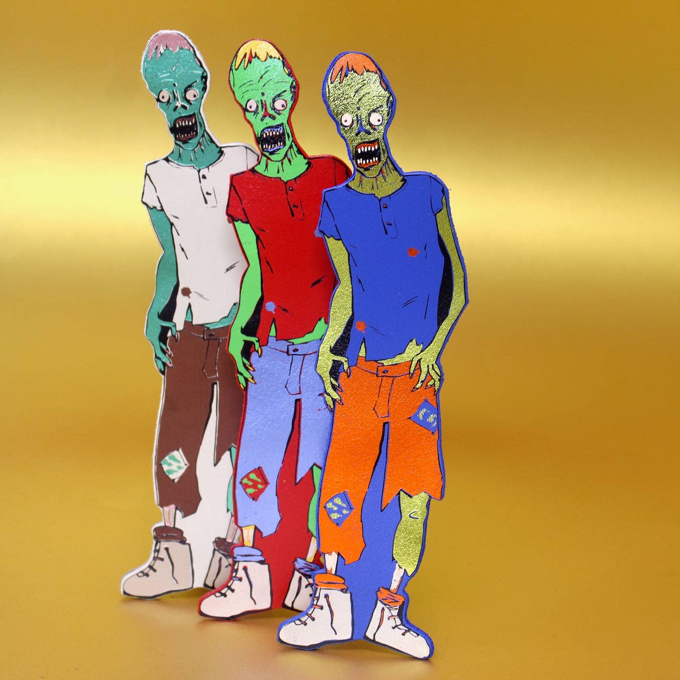 Plastic free eco friendly packaging for zombie bookmark