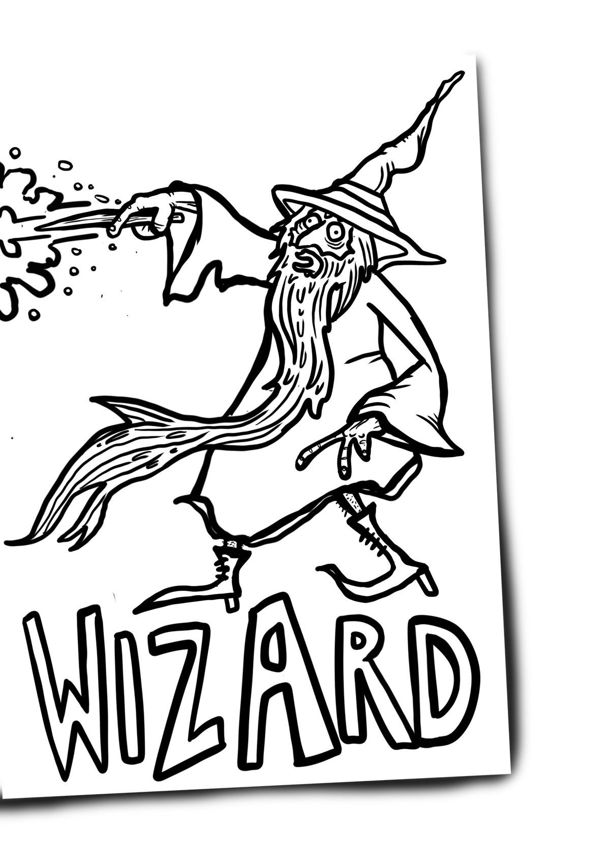 Detailed view of the premium quality 250gsm paper in the A5 colouring book