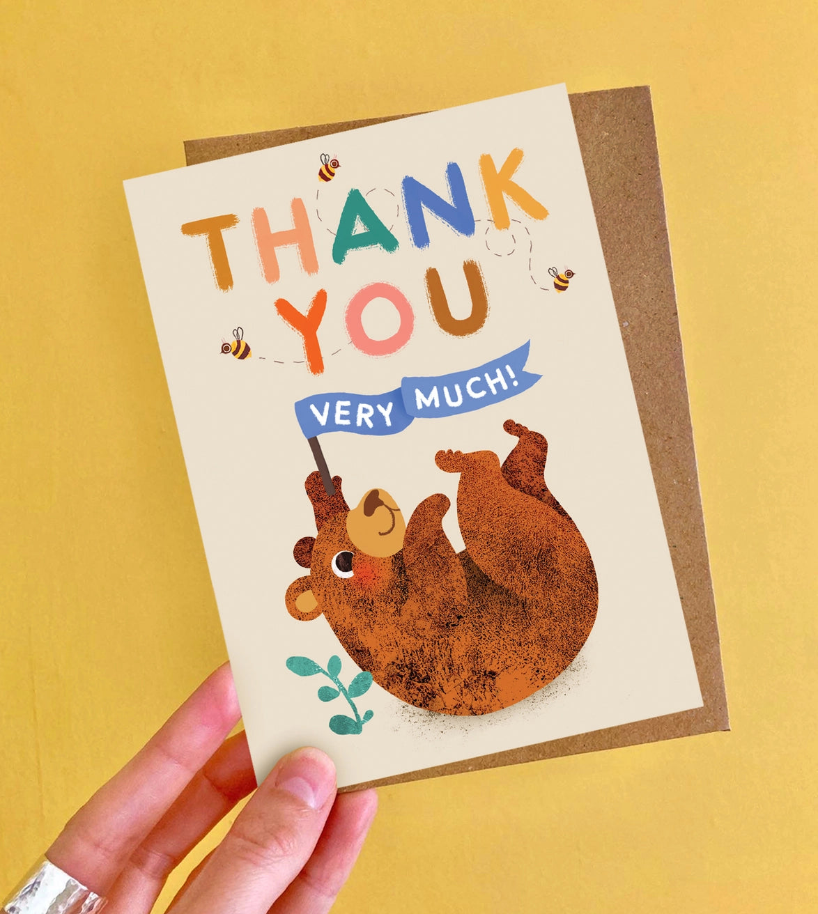 Eco-friendly plastic-free packaging for greeting cards