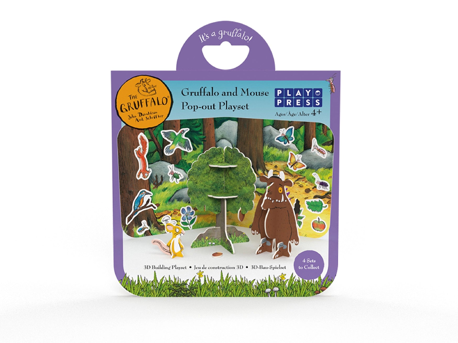 Play Press Gruffalo and Mouse 3D Build and Play Set