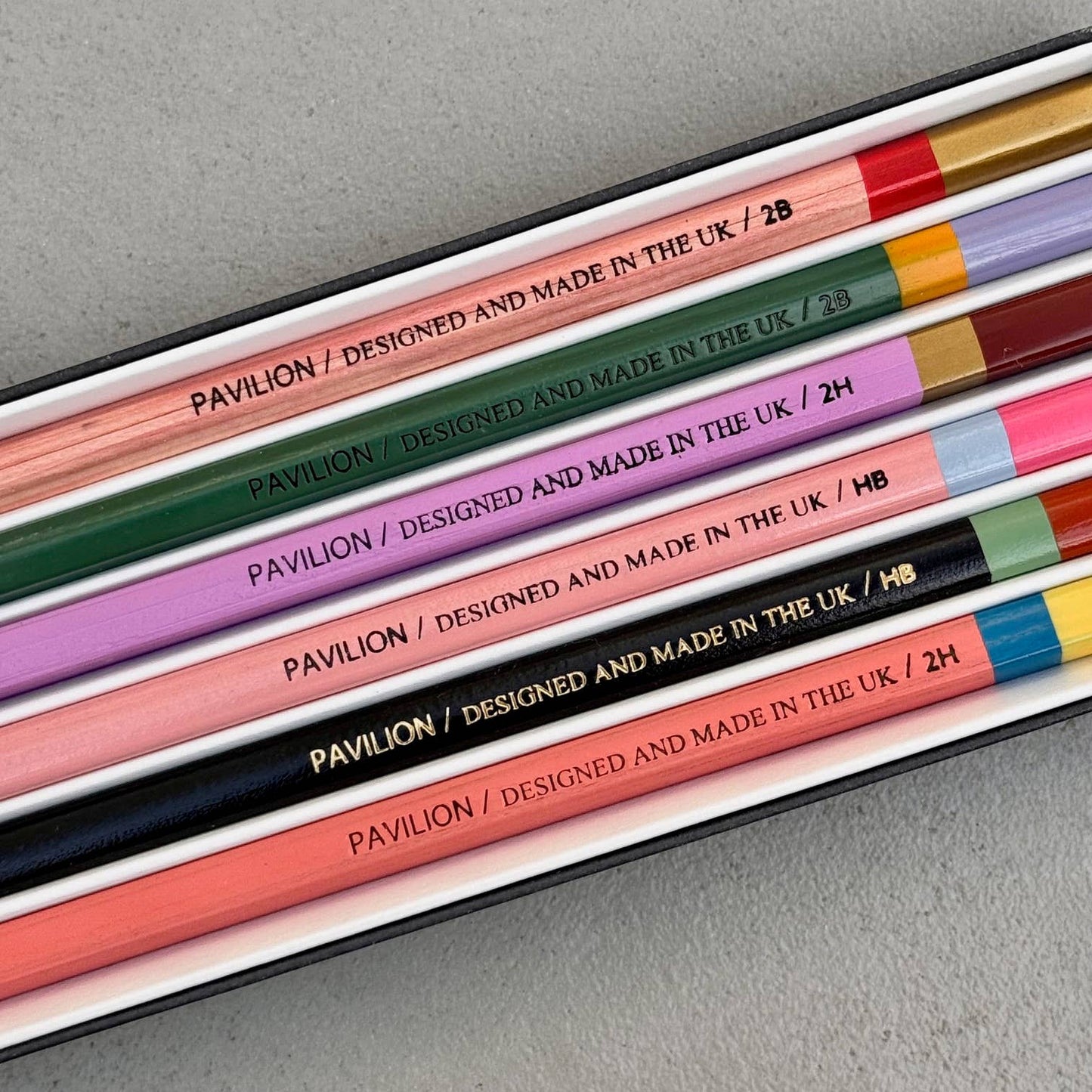 Close up of HB Triangular and 2B Hexagonal Pencils