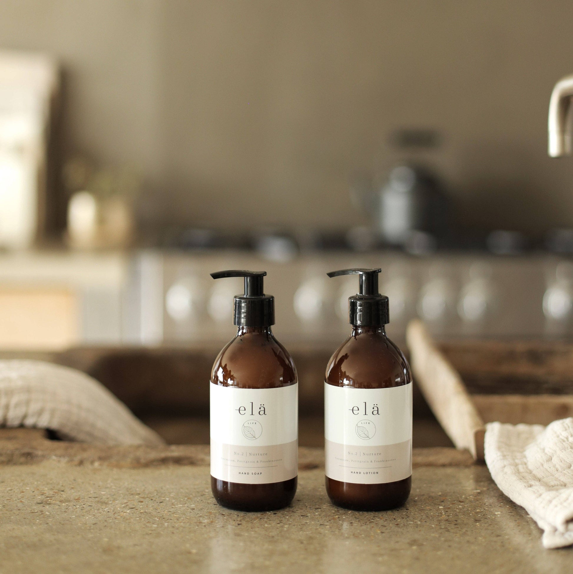 Elä Life Nurture No 2 Hand & Body Soap 300ml bottle with natural essential oils