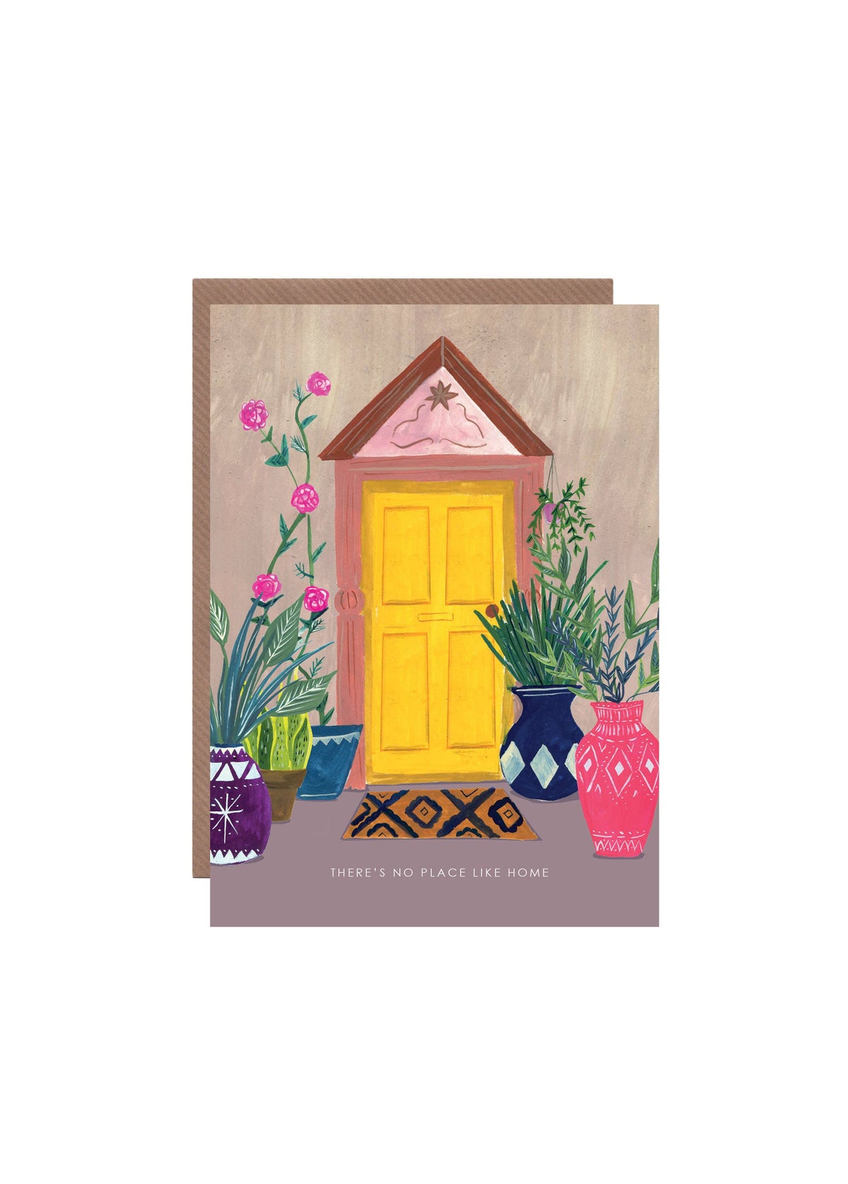New Front Door greetings card with 'There's no place like home' illustration