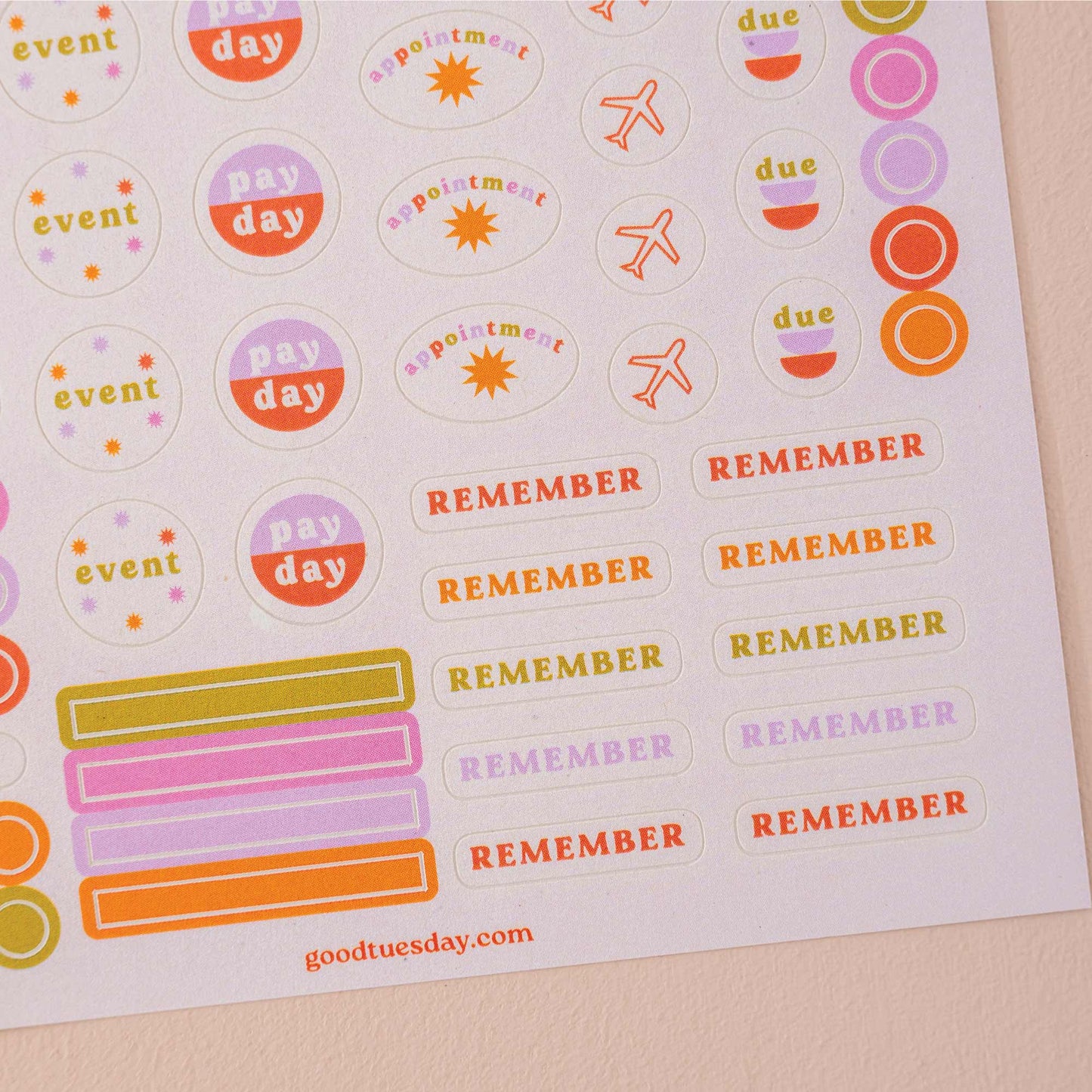 Planner & Calendar Stickers | Recycled Paper Stickers