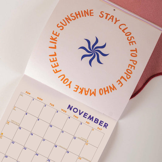 Uplifting monthly quotes in the 2027 Positivity Calendar