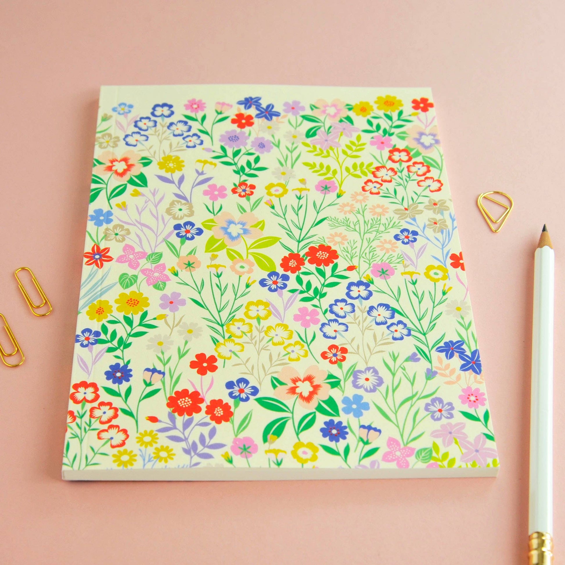 Inside blank pages of Botanics Flora A5 notebook