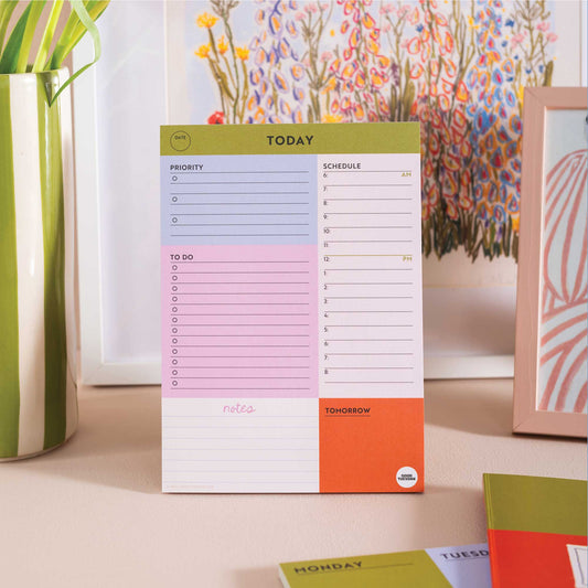 A5 Daily Planner Pad Block My Life Colour Block Design