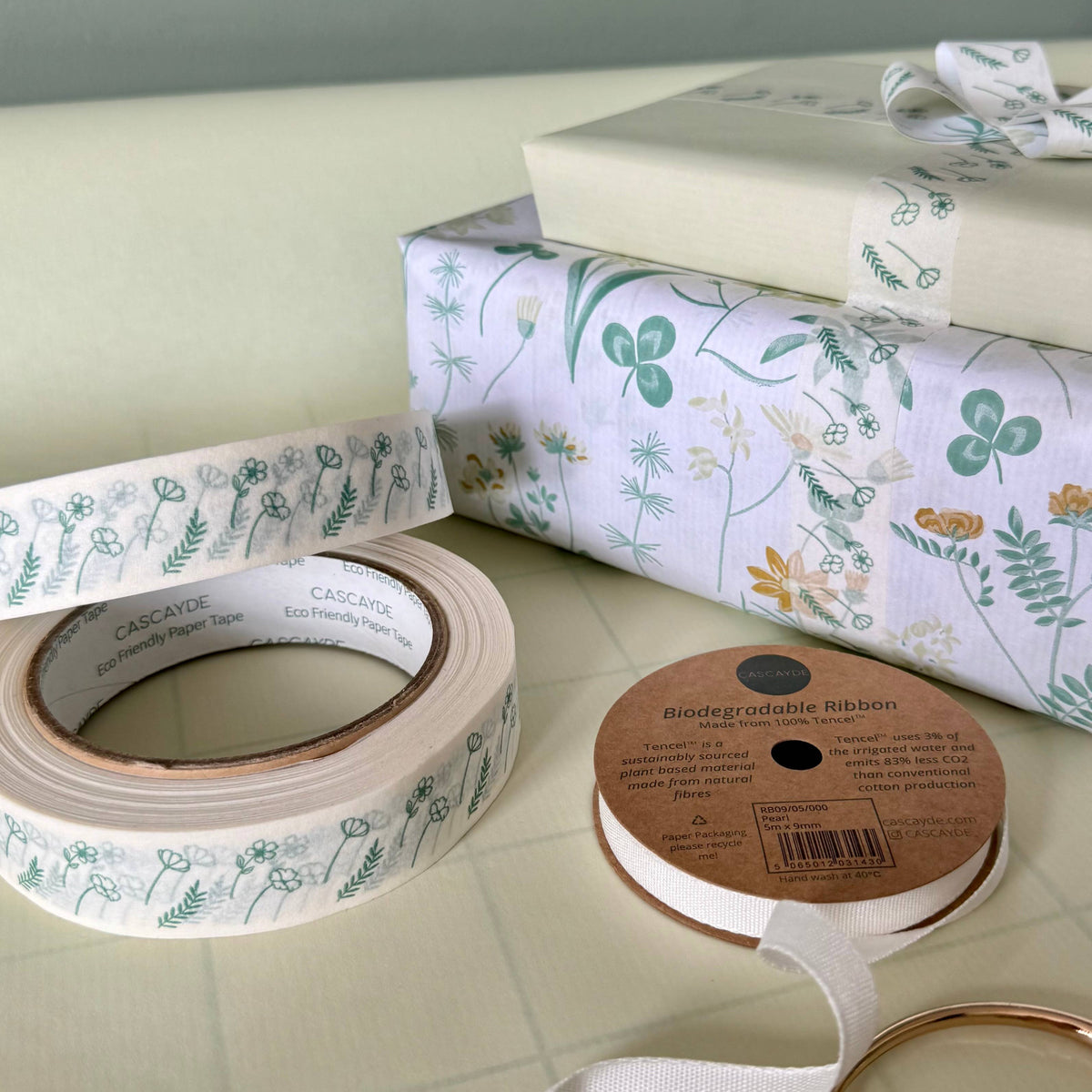 Sustainably sourced kraft paper tape with vegan ink