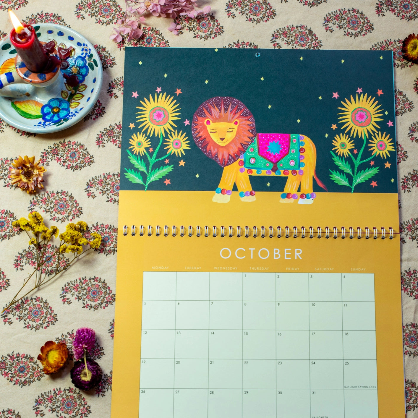 2026 wildlife art calendar by Hutch Cassidy, eco-friendly printed on recycled premium paper

