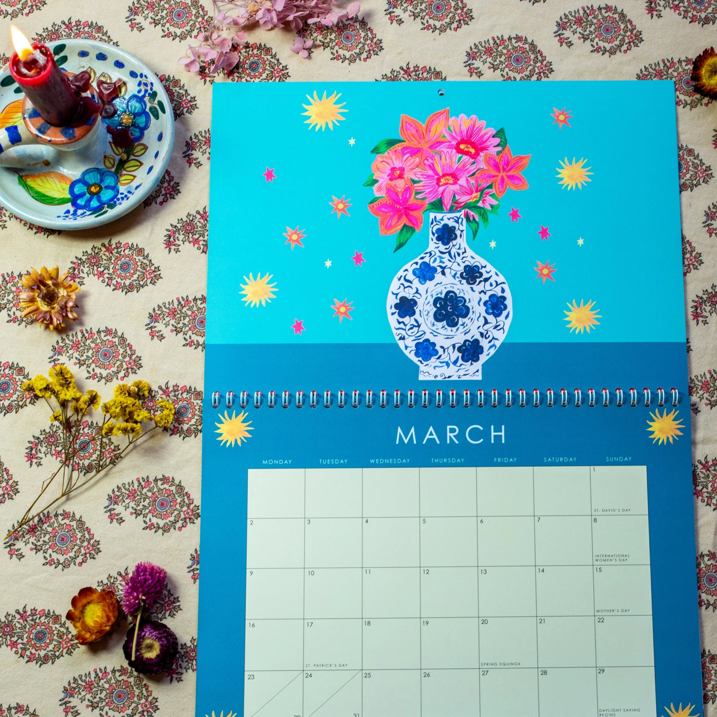 2026 wildlife art calendar by Hutch Cassidy, eco-friendly printed on recycled premium paper

