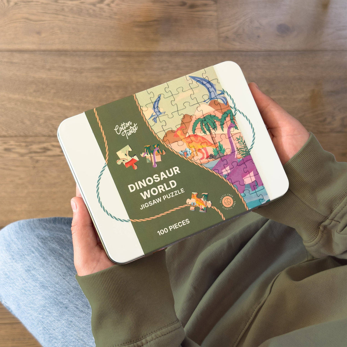 Sustainably sourced kids dinosaur jigsaw puzzle