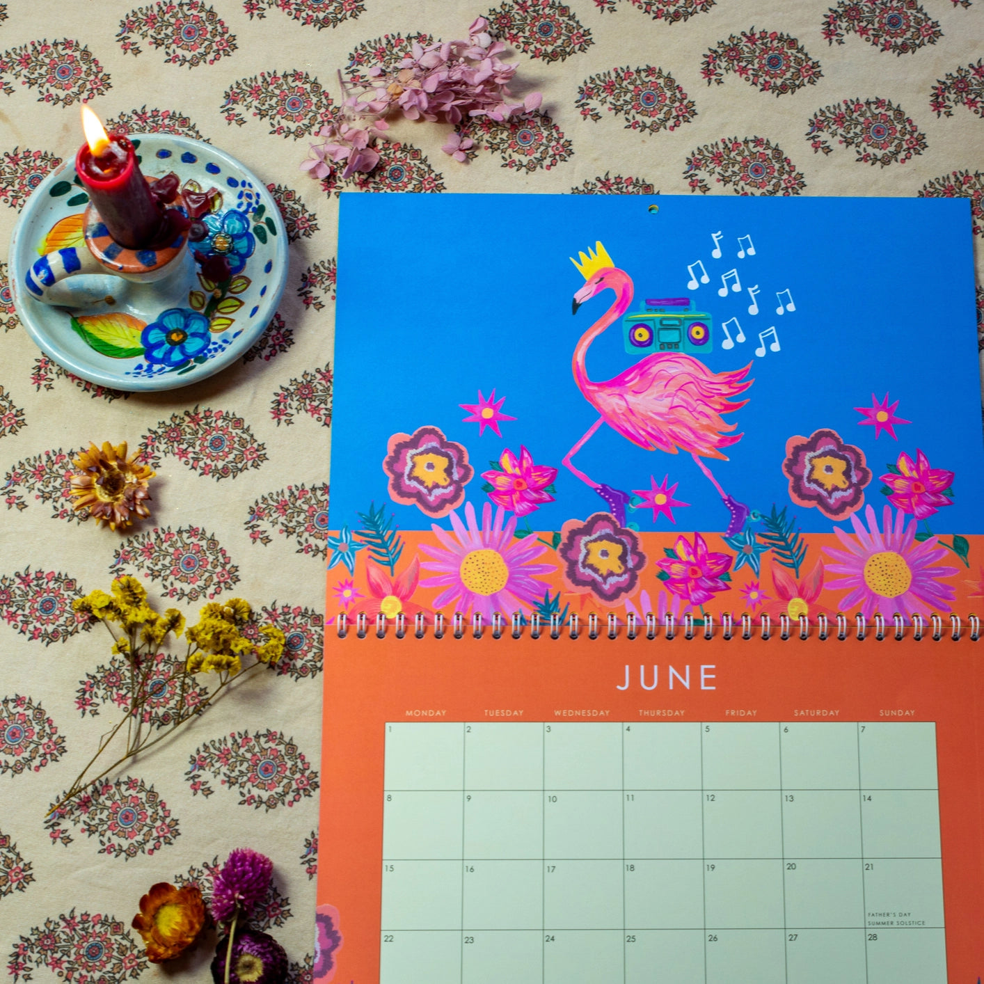 2026 wildlife art calendar by Hutch Cassidy, eco-friendly printed on recycled premium paper

