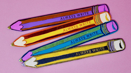 Always Write Leather Pencil Bookmark