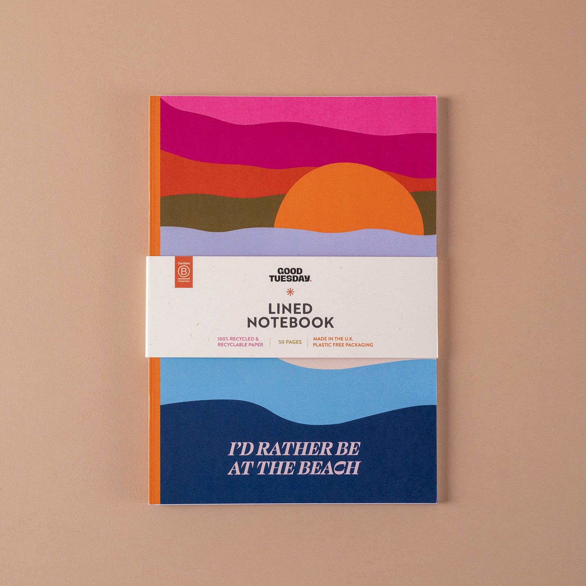 A5 Seascape Notebook lifestyle shot