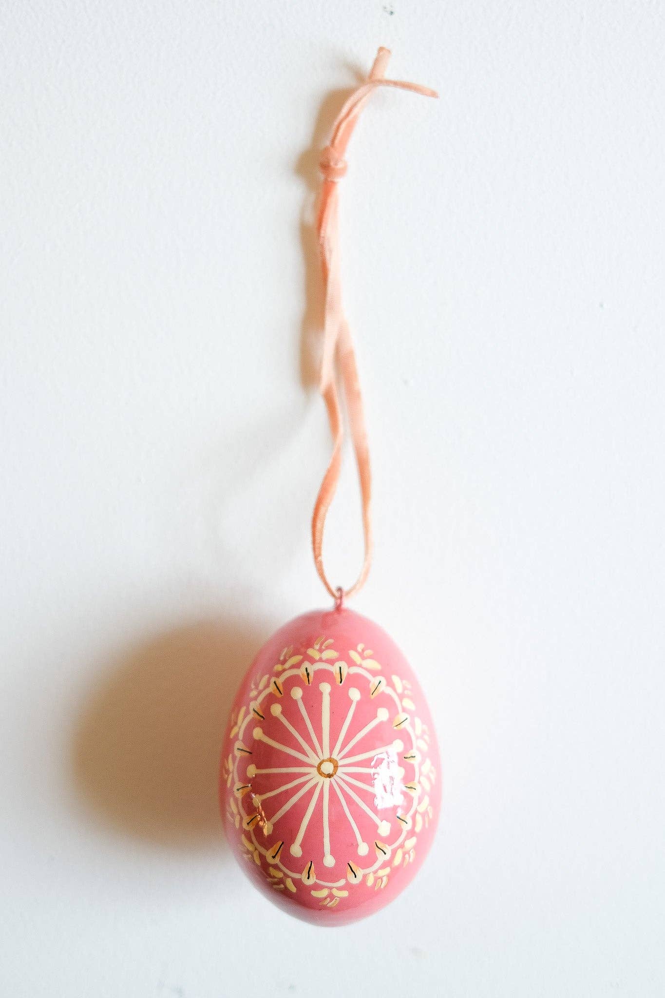 Sunburst pink egg for Easter display