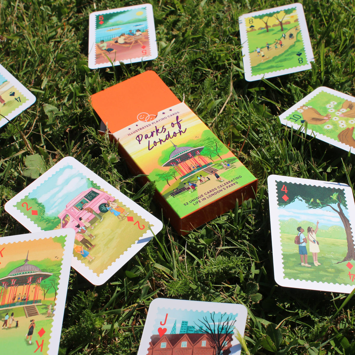 Parks of London Illustrated Playing Cards deck