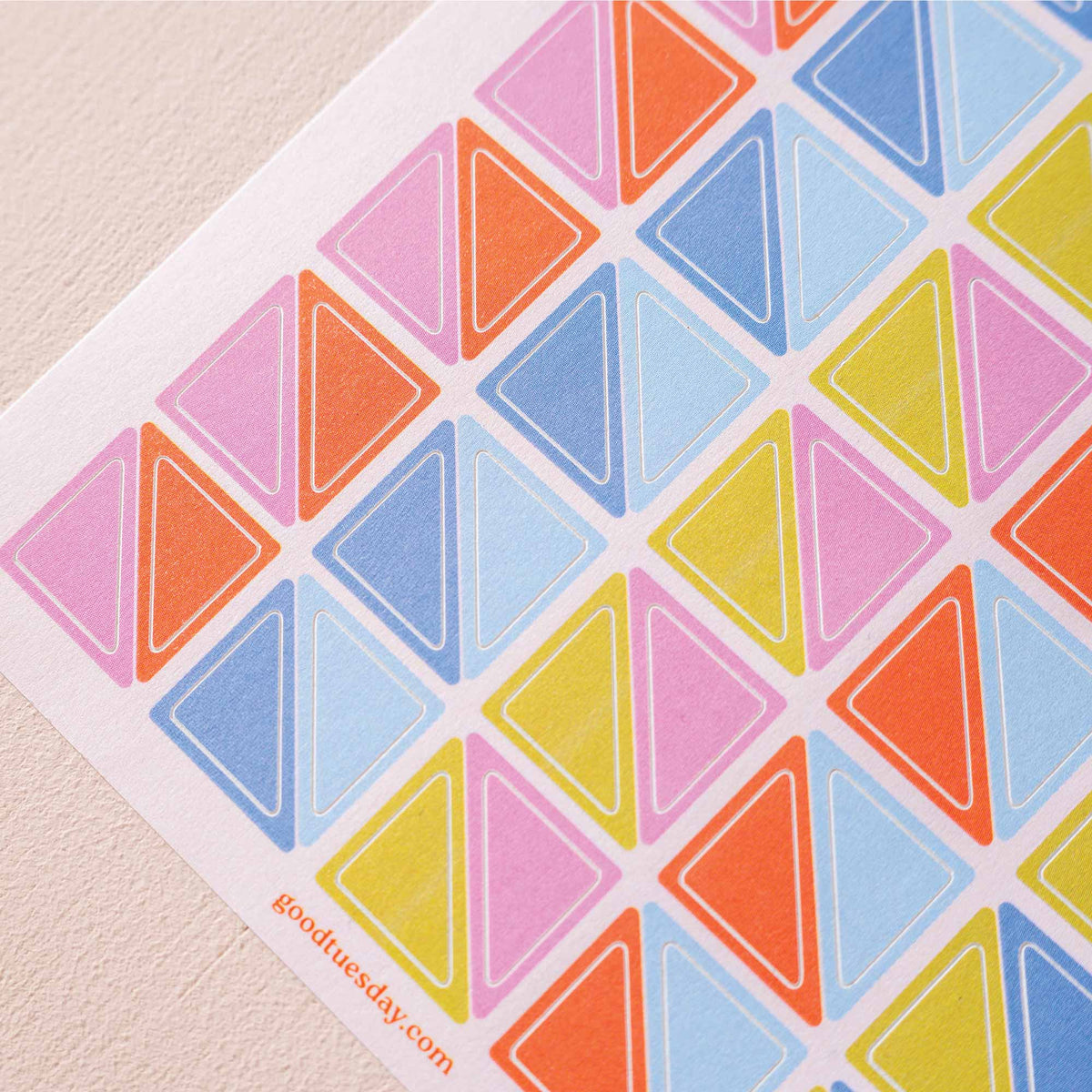 Two sheets of 170 recycled paper stickers