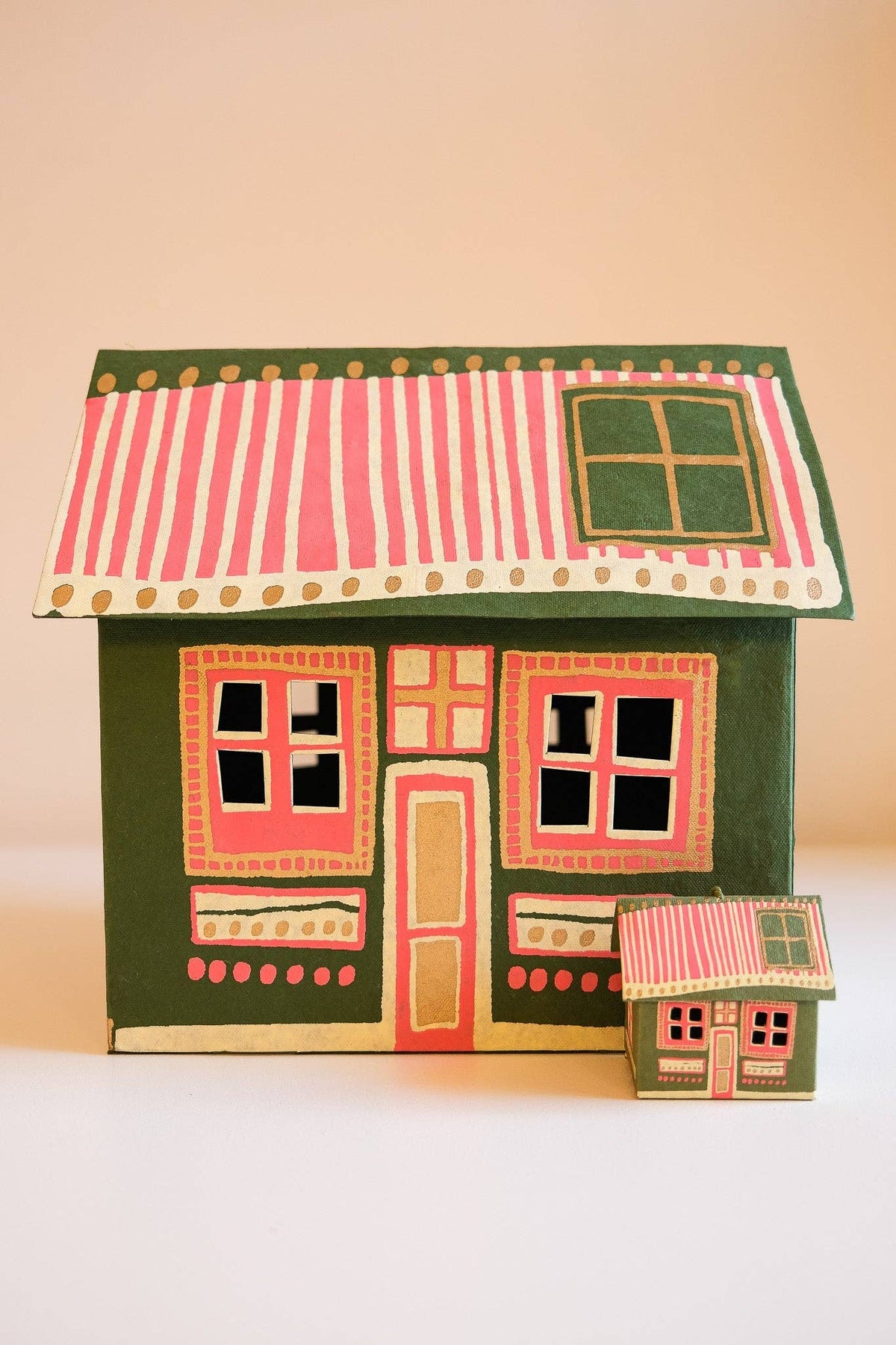 Large Scottish bothy screen-printed recycled paper decorative gift box