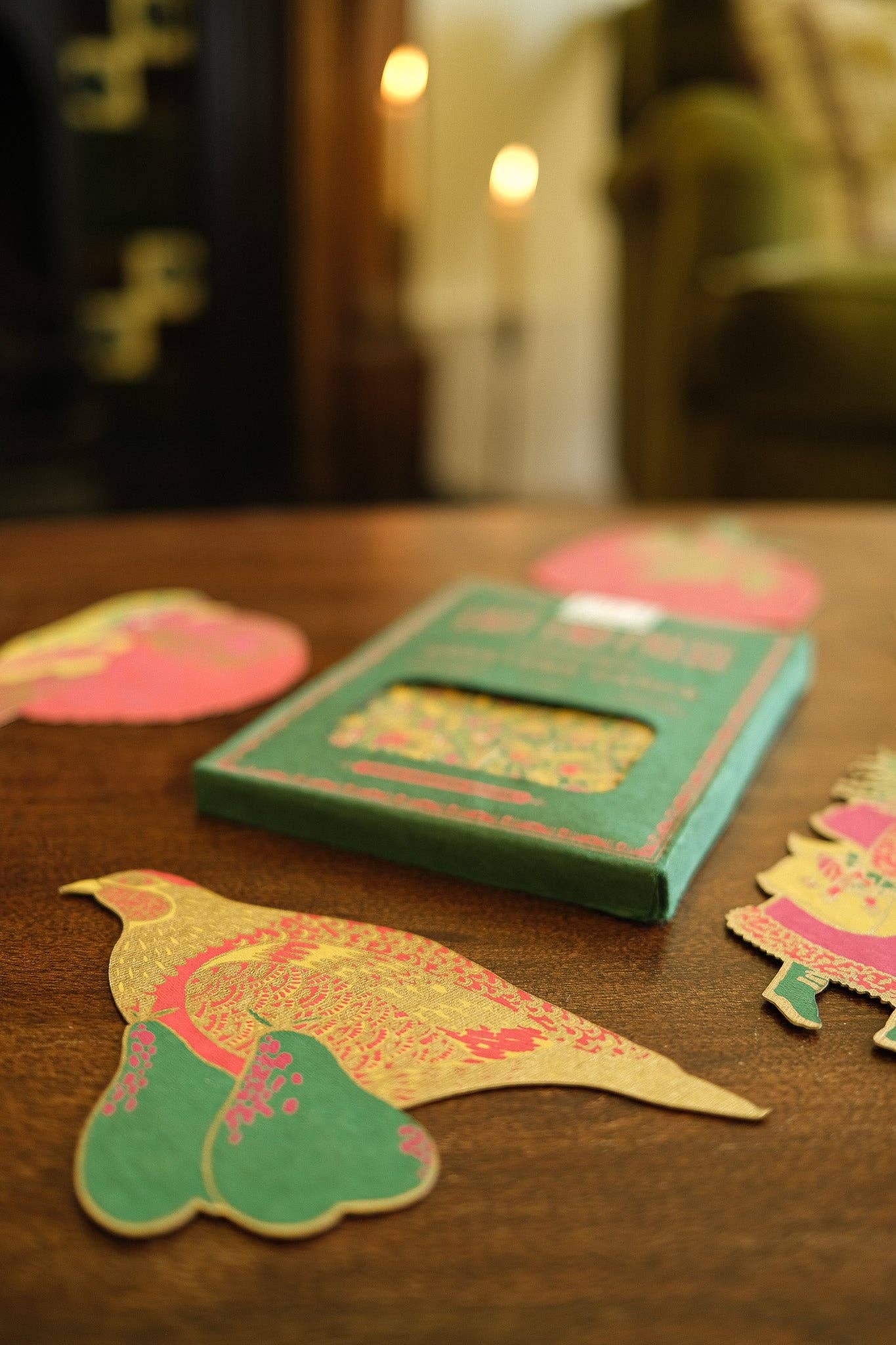 East End Press recycled Christmas card, screen-printed partridge design, eco-conscious British shop.