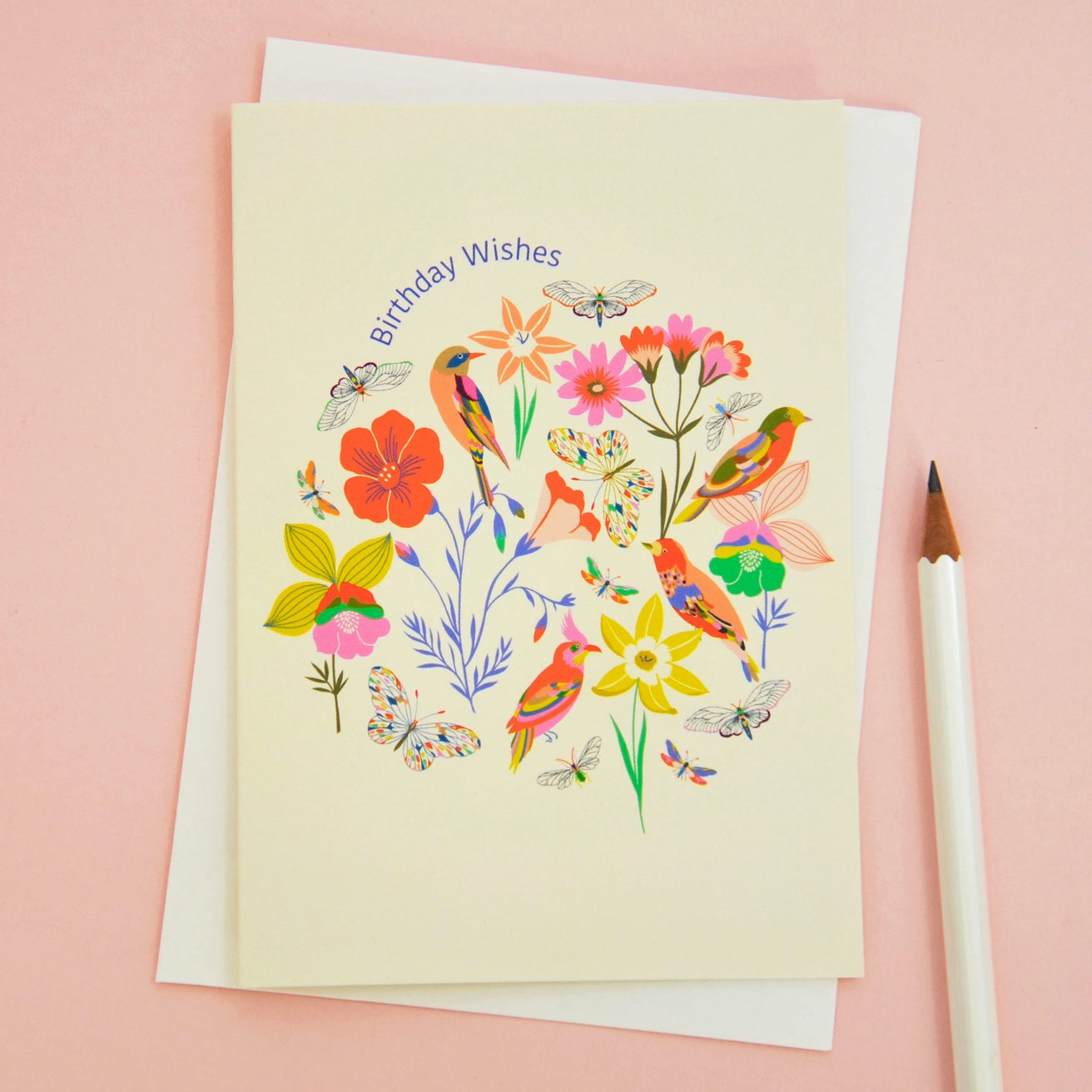 Exotic Birds Birthday Wishes Greetings Card | Elvira.v.v.Designs