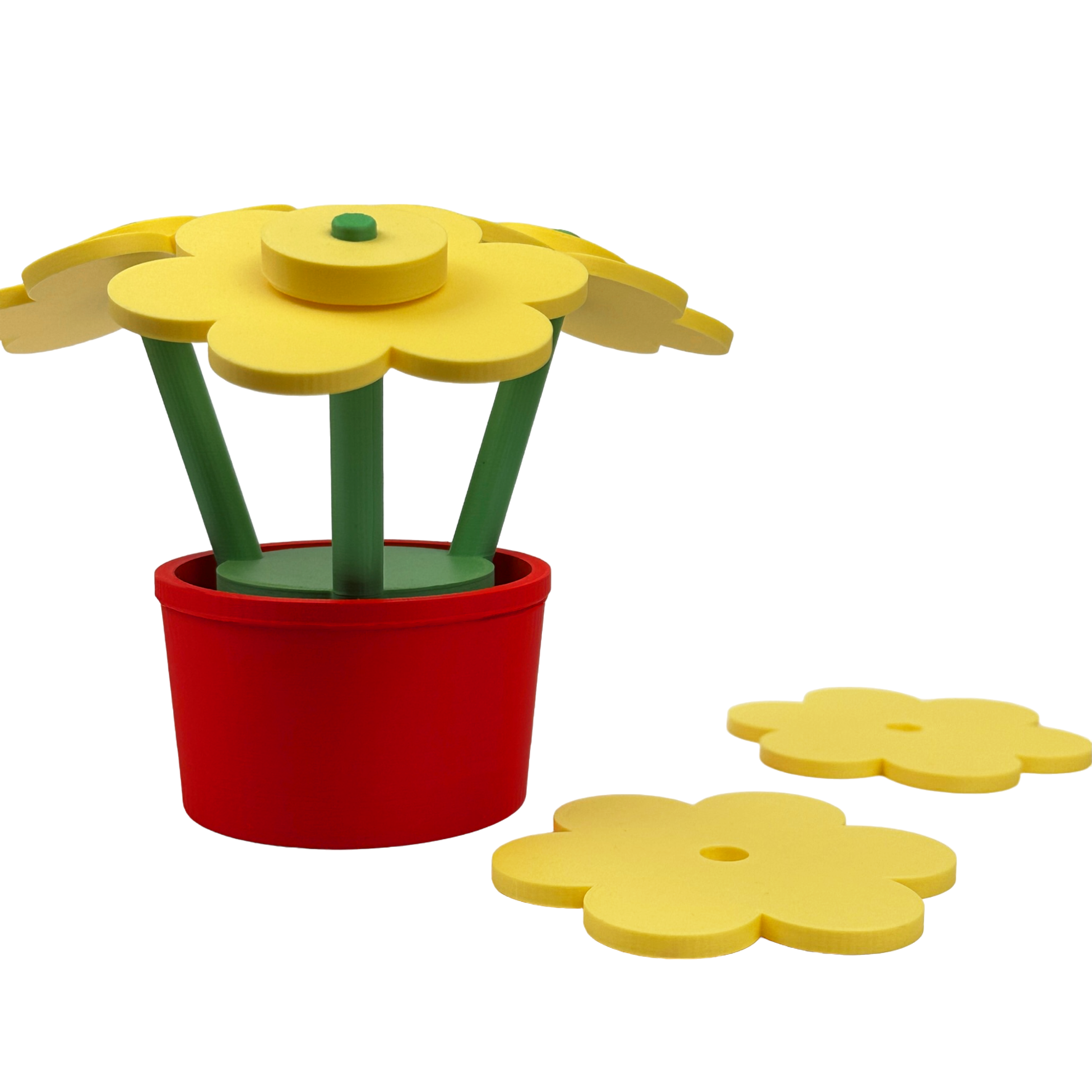 Eco-friendly colourful brick flower coaster set, recyclable packaging, B Corp certified
