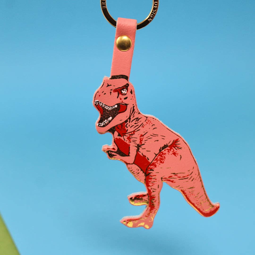 T-Rex Leather Keyring | Ark Colour Design