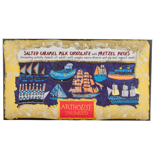 Ship Ahoy Salted Caramel Milk Chocolate Bar with Pretzel Pieces