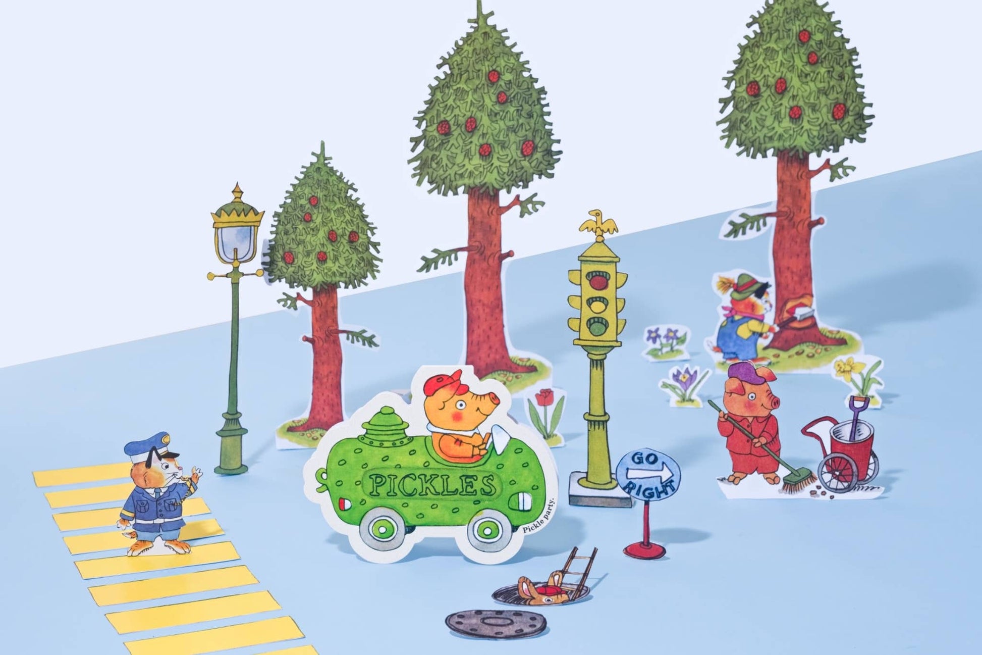 Eco-friendly Die-Cut Greeting Card by Richard Scarry