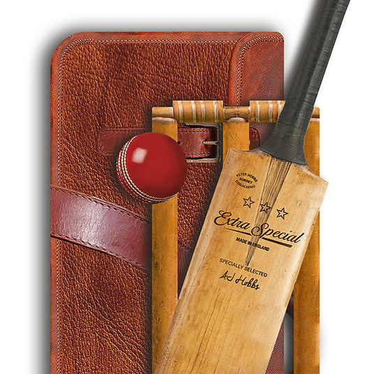 3D cutout cricket greeting card standing upright on folding base